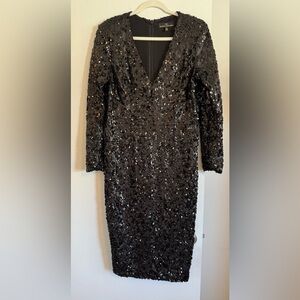 Black Sequin Dress